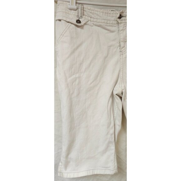Canyon River Blues Womens Waist 34/36 White Stretch Bermuda Shorts 13" Inseam - Picture 2 of 12